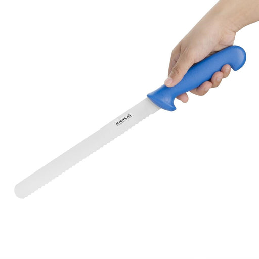Hygiplas Serrated Slicer Blue 24.8cm Hygiplas