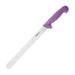 Blade Length: 10". Weight: 100g. Purple for allergens