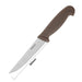 Hygiplas Vegetable Knife Serrated Brown 10.5cm Hygiplas