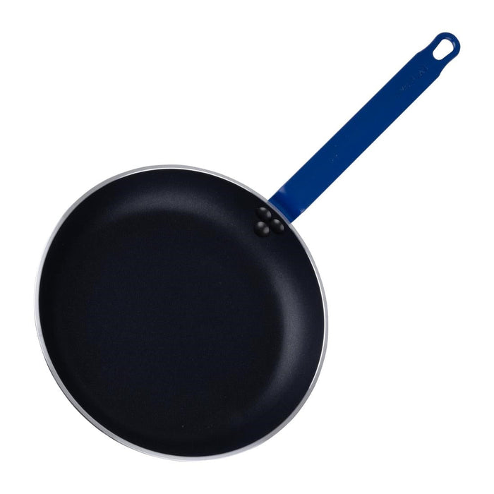 Hygiplas Aluminium Non-stick Teflon Platinum Plus Frying Pan with Blue Handle 28cm Hygiplas
