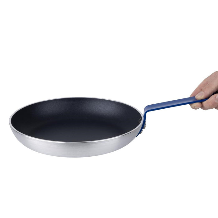 Hygiplas Aluminium Non-stick Teflon Platinum Plus Frying Pan with Blue Handle 28cm Hygiplas