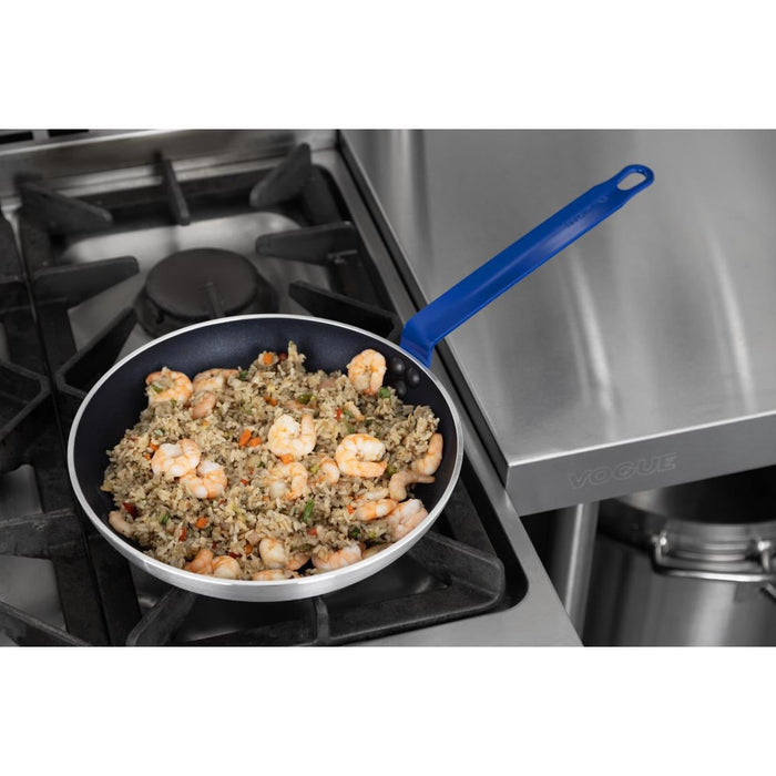 Hygiplas Aluminium Non-stick Teflon Platinum Plus Frying Pan with Blue Handle 28cm Hygiplas
