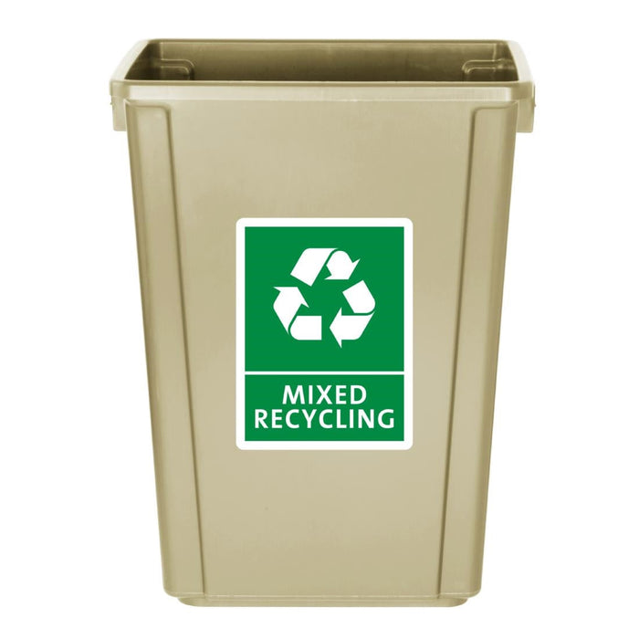 Jantex Slim Bin Beige 60Ltr Jantex