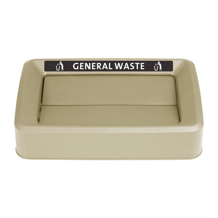 Jantex Slim Bin Lid General Waste Label Jantex