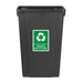 Jantex Slim Bin Mixed Recycling Label Jantex
