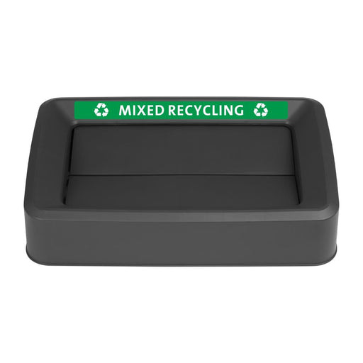 Jantex Slim Bin Lid Mixed Recycling Label Jantex