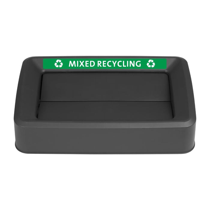 Jantex Slim Bin Lid Mixed Recycling Label Jantex