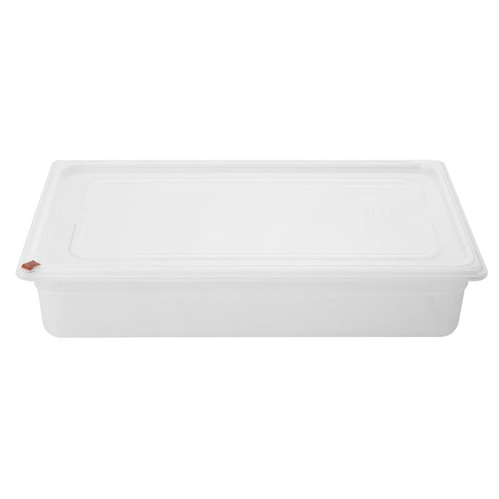Capacity: 13Ltr. GN 1/1. Depth: 100mm. With lid and 7 colour clips.