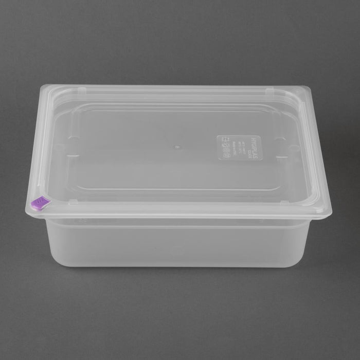 Hygiplas Click Polypropylene 1/2 Gastronorm Tray 100mm (4 Pack) Hygiplas