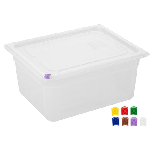 Hygiplas Click Polypropylene 1/2 Gastronorm Tray 150mm (4 Pack) Hygiplas