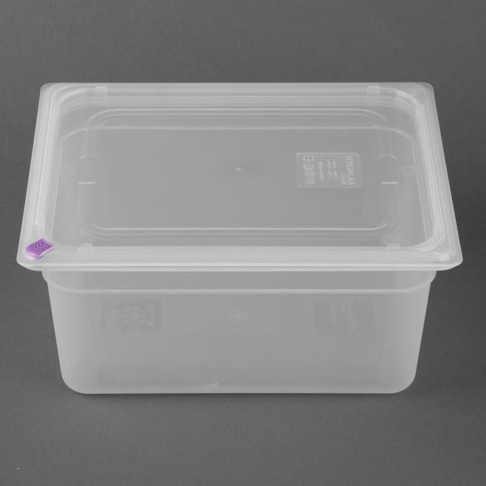Hygiplas Click Polypropylene 1/2 Gastronorm Tray 150mm (4 Pack) Hygiplas