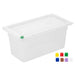 Hygiplas Click PP GN Container 1/3 with Lid & 7 Colour Clips 150mm 5.3Ltr (4 Pack) Hygiplas