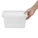 Hygiplas Click PP GN Container 1/4 with Lid & 7 Colour Clips 150mm 3.7Ltr (4 Pack) Hygiplas