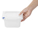 Hygiplas Click PP GN Container 1/6 with Lid & 7 Colour Clips 100mm 1.5Ltr (4 Pack) Hygiplas
