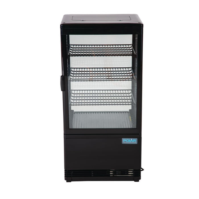 Polar C-Series Energy Efficient  Display Fridge Black 68Ltr Polar