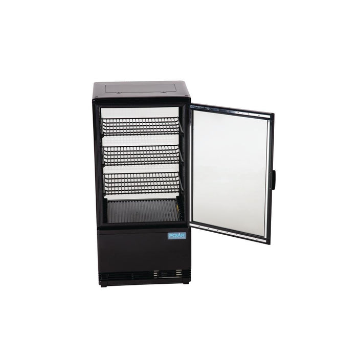 Polar C-Series Energy Efficient  Display Fridge Black 68Ltr Polar