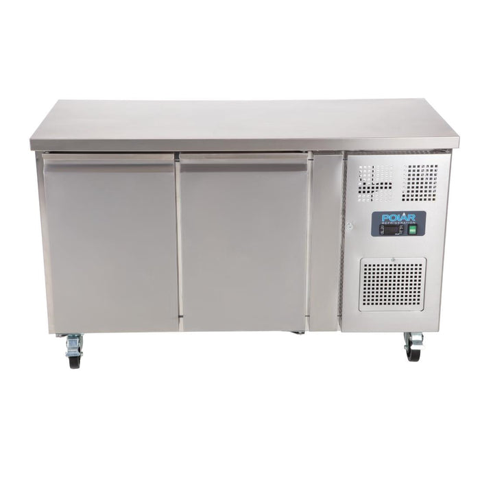 Polar U-Series Slimline Double Door Counter Fridge 228Ltr Polar