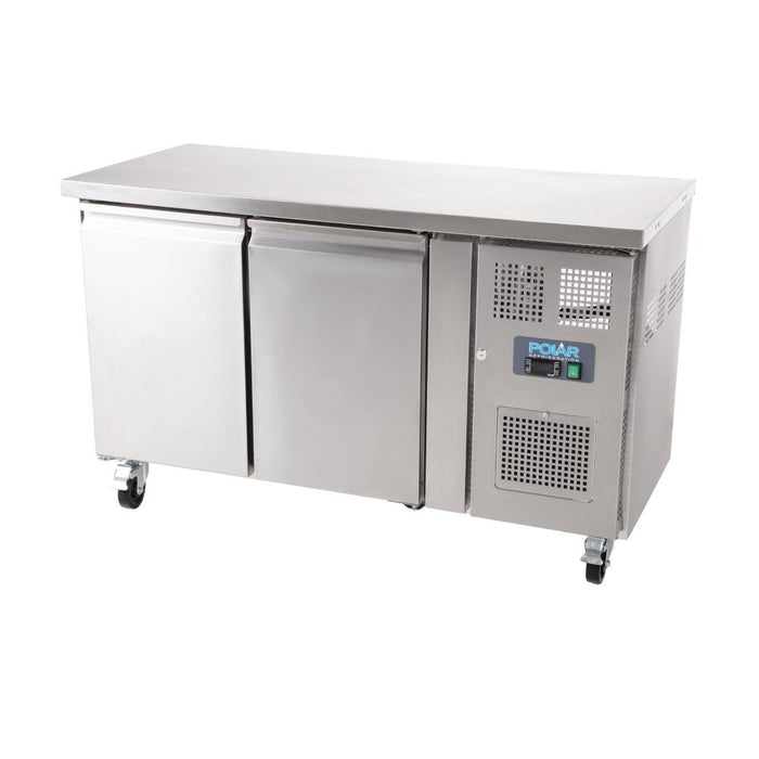 Polar U-Series Slimline Double Door Counter Fridge 228Ltr Polar