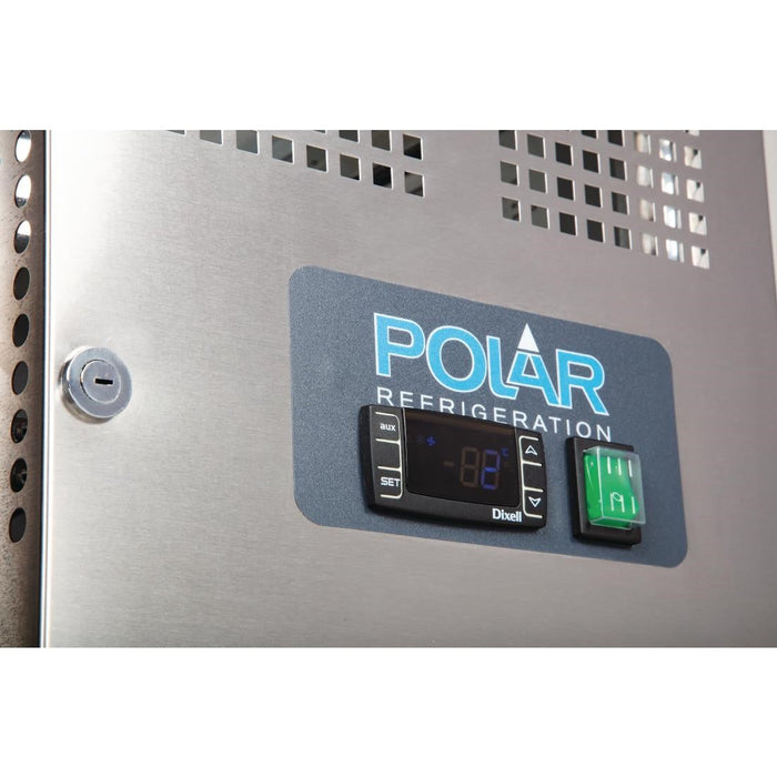 Polar U-Series Slimline Double Door Counter Fridge 228Ltr Polar
