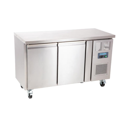 Polar U-Series Slimline Double Door Counter Fridge 228Ltr Polar