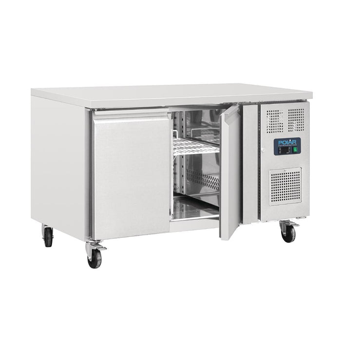 Polar U-Series Slimline Double Door Counter Fridge 228Ltr Polar