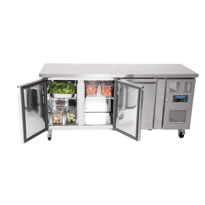 Polar U-Series Slimline Triple Door Counter Fridge 339Ltr Polar