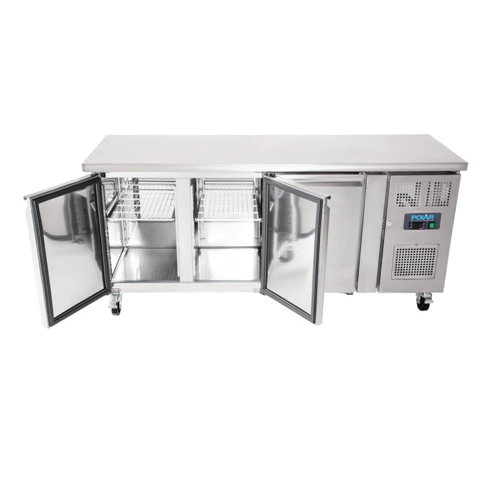 Polar U-Series Slimline Triple Door Counter Fridge 339Ltr Polar