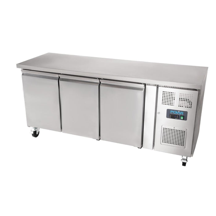 Polar U-Series Slimline Triple Door Counter Fridge 339Ltr Polar