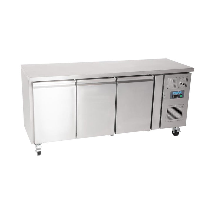 Polar U-Series Slimline Triple Door Counter Fridge 339Ltr Polar