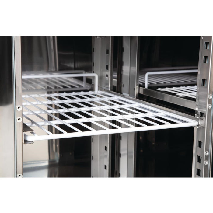 Polar U-Series Slimline Four Door Counter Fridge 449Ltr Polar