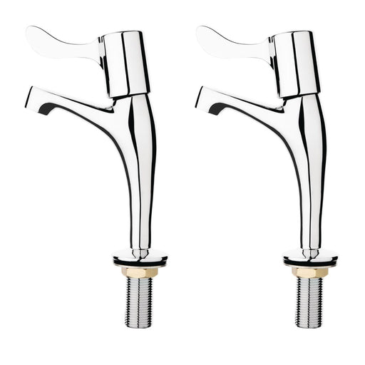 Vogue Basin Pillar Lever Taps (2 Pack) Vogue