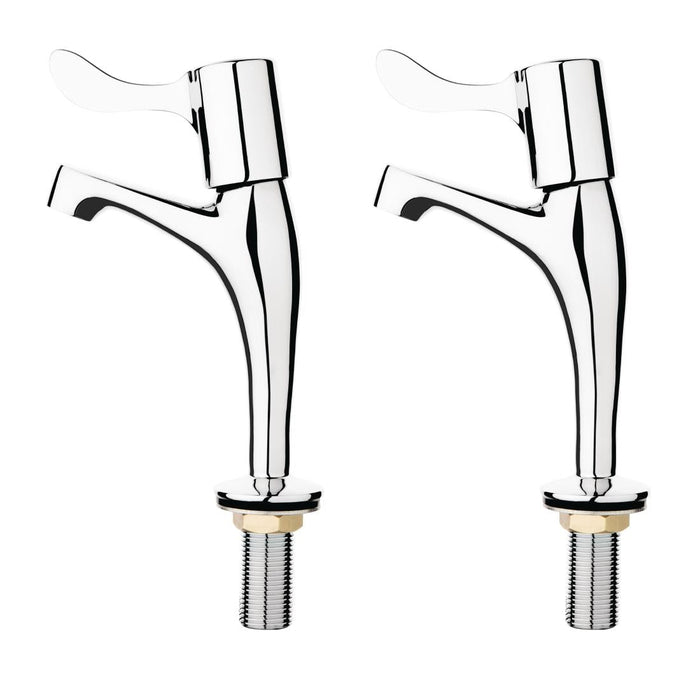 Vogue Basin Pillar Lever Taps (2 Pack) Vogue