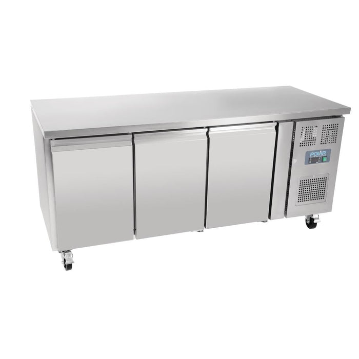 Polar U-Series Triple Door Counter Fridge 417Ltr Polar