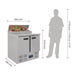 Polar G-Series Pizza Prep Counter Fridge 254Ltr Polar