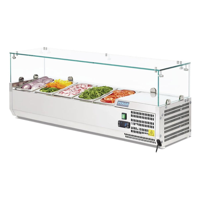 Polar G-Series Countertop Prep Fridge 5x 1/4GN Polar