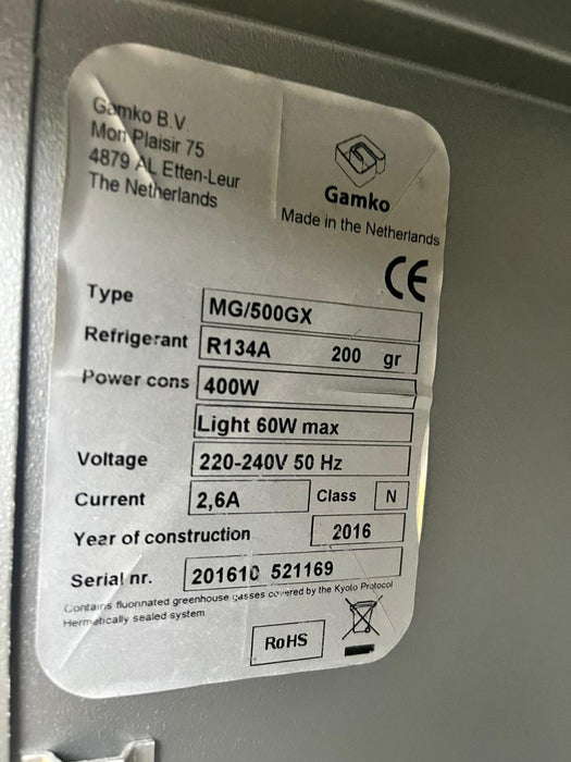 Gamko MG/500GX Double Door Upright Bottle Cooler-Refurbished Canmac Refurbished