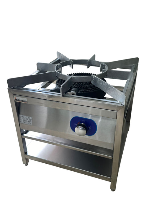 Infernus Gas Range Single Stockpot Burner Canmac Catering Equipment
