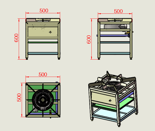 Infernus Gas Range Single Stockpot Burner Canmac Catering Equipment