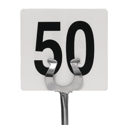 Olympia Plastic Table Number Inserts 1-50 Olympia