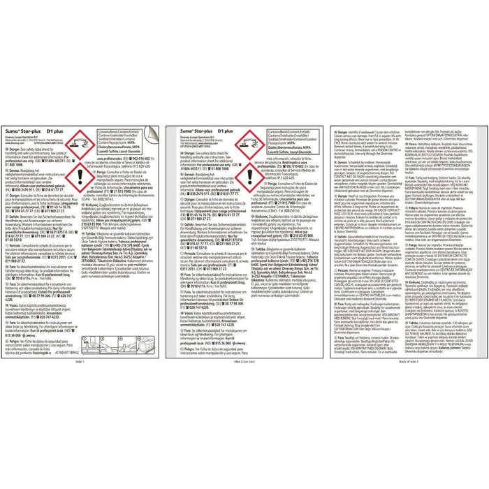 Suma Star-plus D1 Washing Up Liquid Concentrate 1.5Ltr Diversey