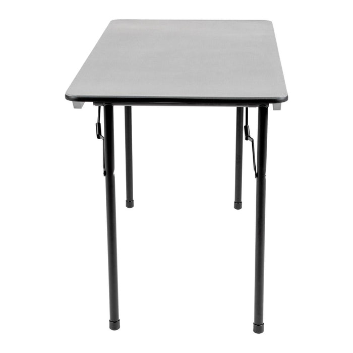 Bolero ABS Rectangular Folding Table Grey 4ft (Single) Bolero