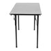 Bolero ABS Rectangular Folding Table Grey 4ft (Single) Bolero