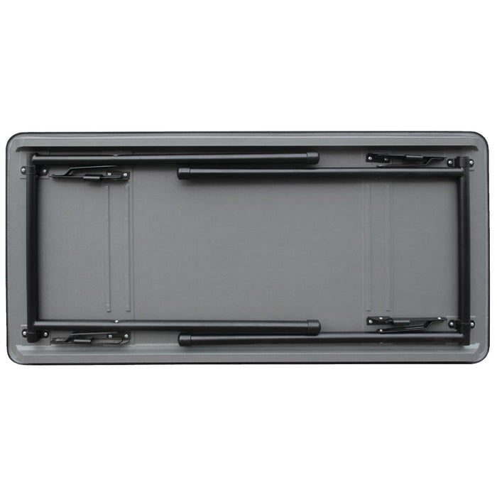 Bolero ABS Rectangular Folding Table Grey 4ft (Single) Bolero