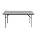 Bolero ABS Rectangular Folding Table Grey 5ft Bolero