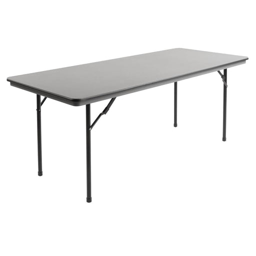 Bolero ABS Rectangular Folding Table Grey 6ft (Single) Bolero