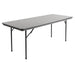 Bolero ABS Rectangular Folding Table Grey 6ft (Single) Bolero