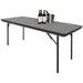 Bolero ABS Rectangular Folding Table Grey 6ft (Single) Bolero