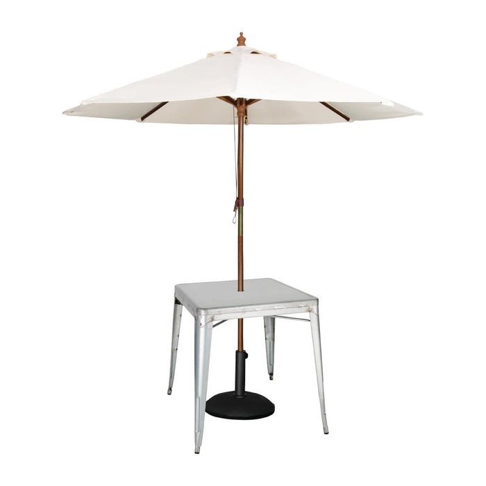 Bolero Bistro Galvanised Steel Square Table 668mm (Single) Bolero