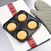 Vogue Carbon Steel Non-Stick Yorkshire Pudding Tray 4 Cup Vogue