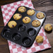 Vogue Carbon Steel Non-Stick Mini Muffin Tray 12 Cup Vogue